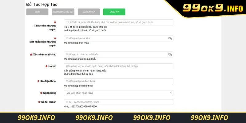 3 bước trở thành đại lý chính thức của nhà cái 99OK